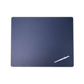 Navy Blue Leatherette Conference Table Pad, 20 x 16